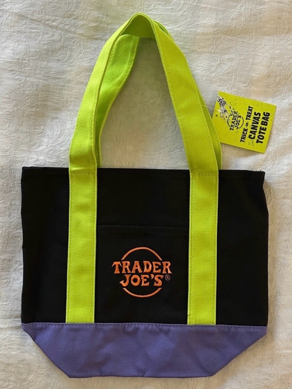 Trader Joe’s Halloween Mini Tote Canvas Multicolor